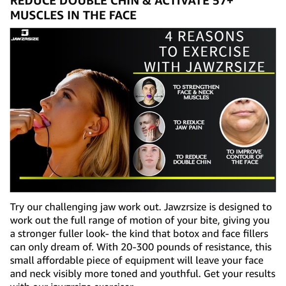 Jaw exerciser trainer to sculpture your jawline. BPA free. New in box. - Picture 2 of 6
